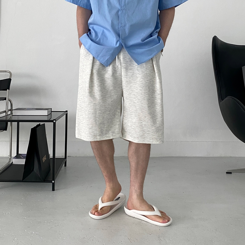 남자버뮤다팬츠 남자와이드반바지 남성6부반바지 - 상세 이미지 5