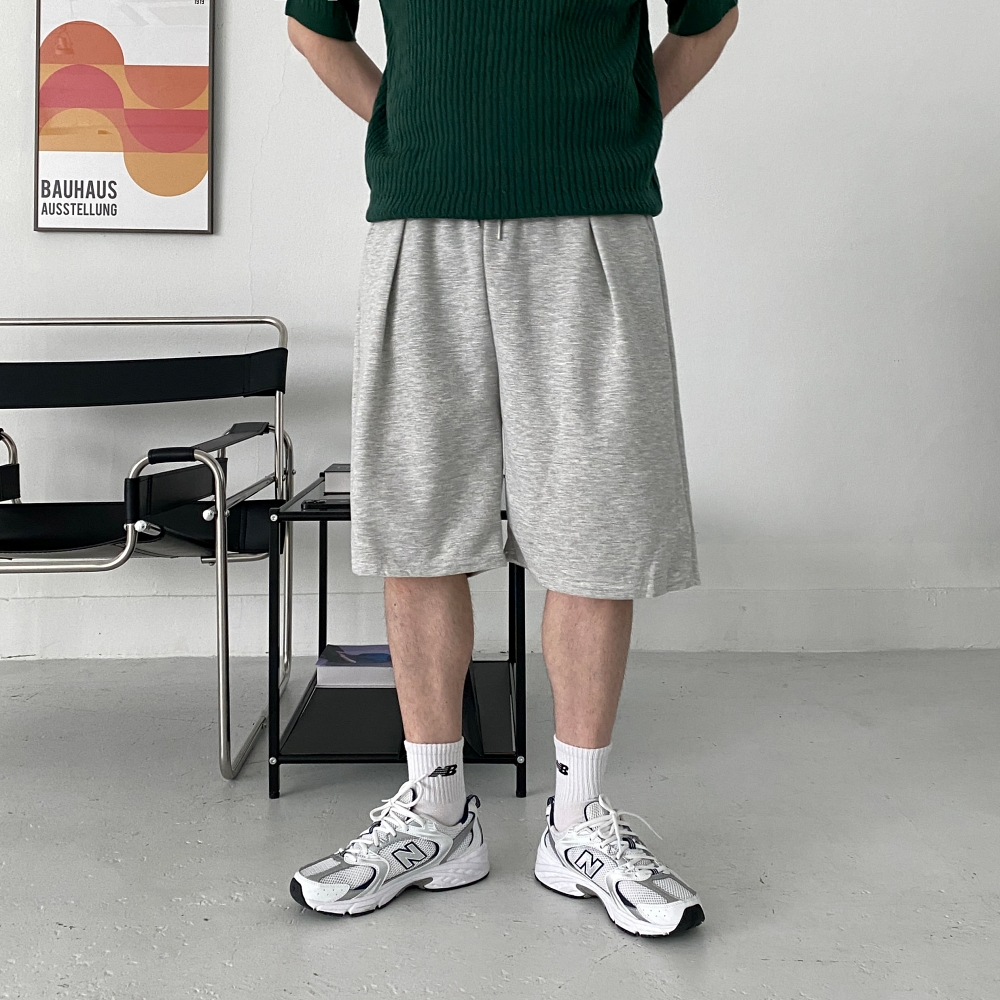 남자버뮤다팬츠 남자와이드반바지 남성6부반바지 - 상품 이미지