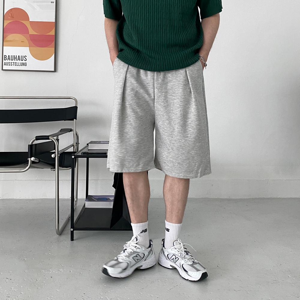 남자버뮤다팬츠 남자와이드반바지 남성6부반바지 - 상세 이미지 2