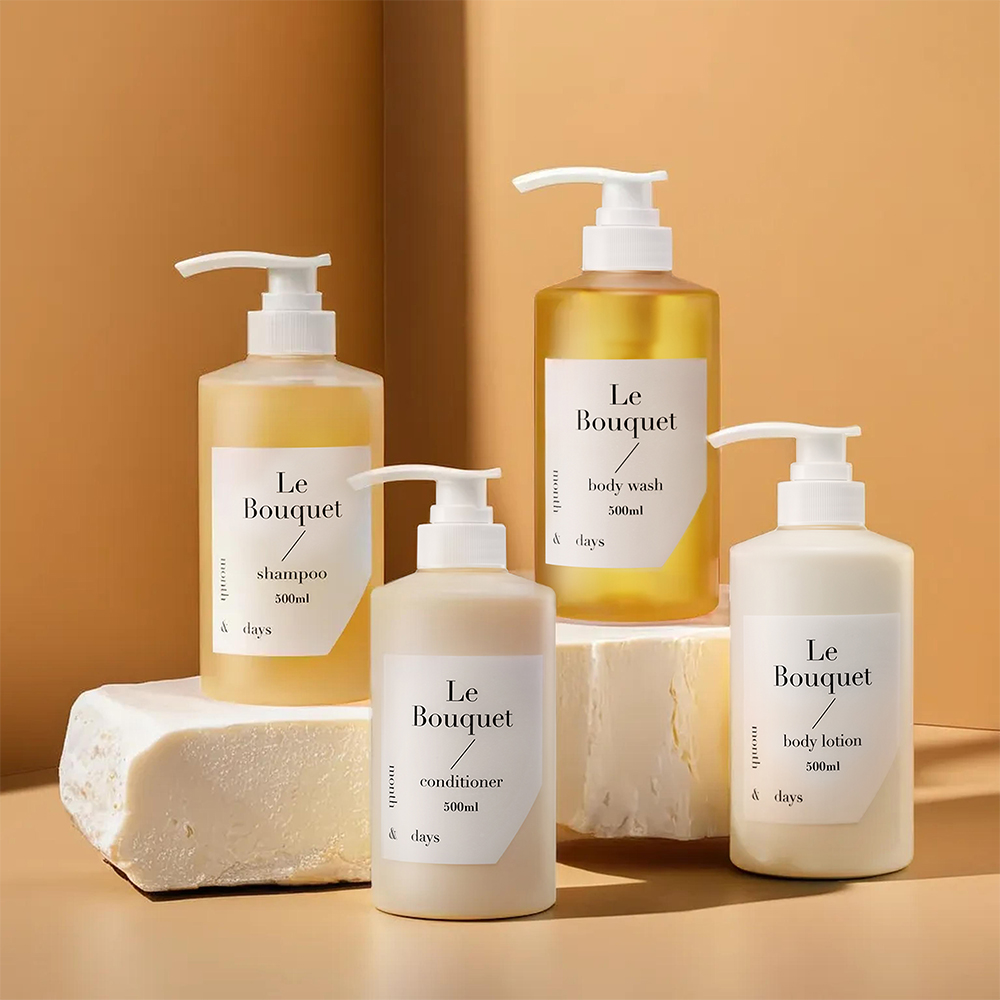 [[4SET] 샴푸+컨디셔너+바디워시+바디로션 (향 선택가능) (500ml)  퍼퓸케어 향좋은 - 상세 이미지 3