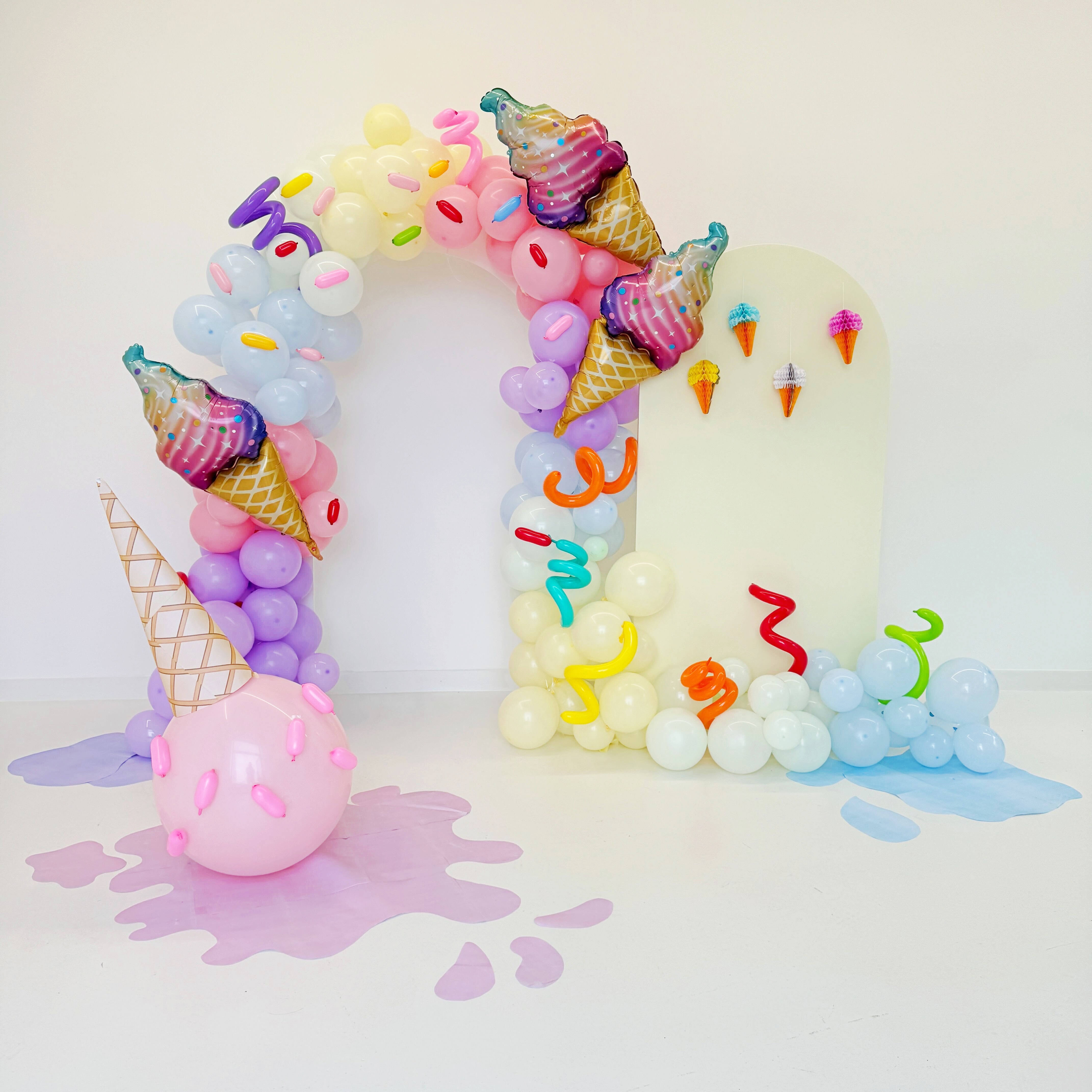 [미소쌤] 아이스크림 파티팩 여름 환경구성 환경판 가랜드 풍선 생일 행사 어린이집