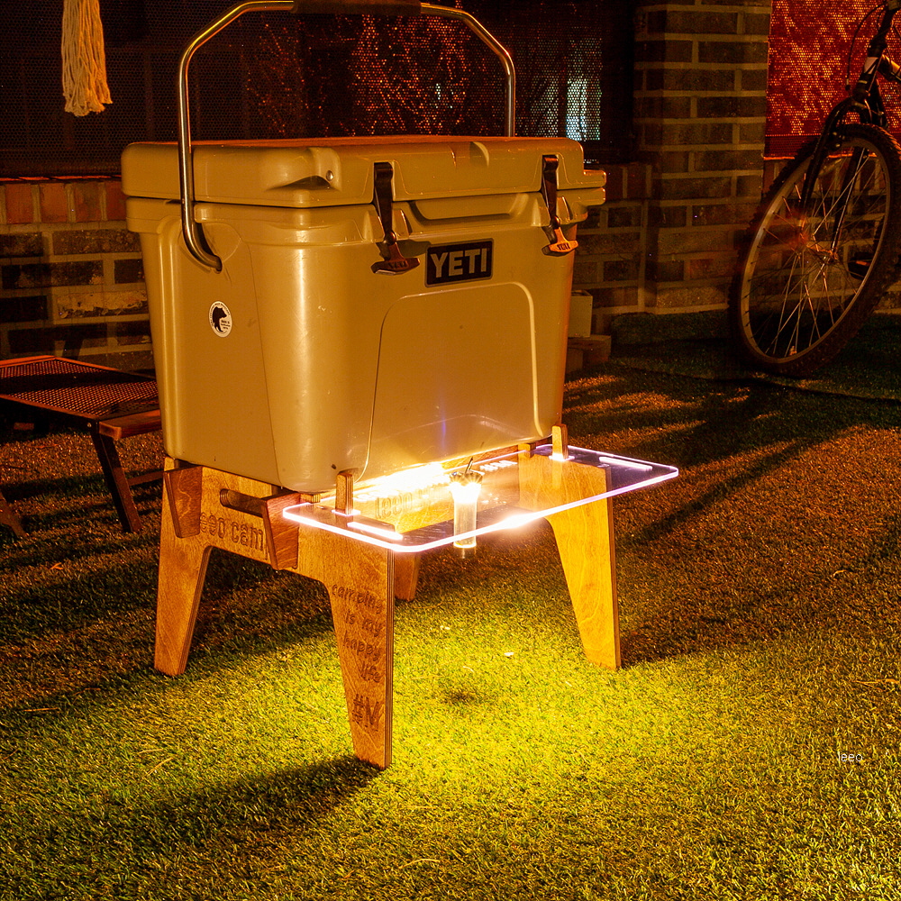 캠핑냉장고거치대 스탠드 캠핑쿨러받침대 M