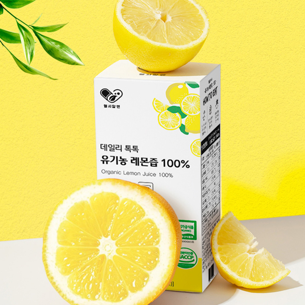 데일리톡톡 유기농 레몬즙 100% 레몬수 레몬물 스틱 레몬원액 효능 280ml, 1개 - 상세 이미지 3
