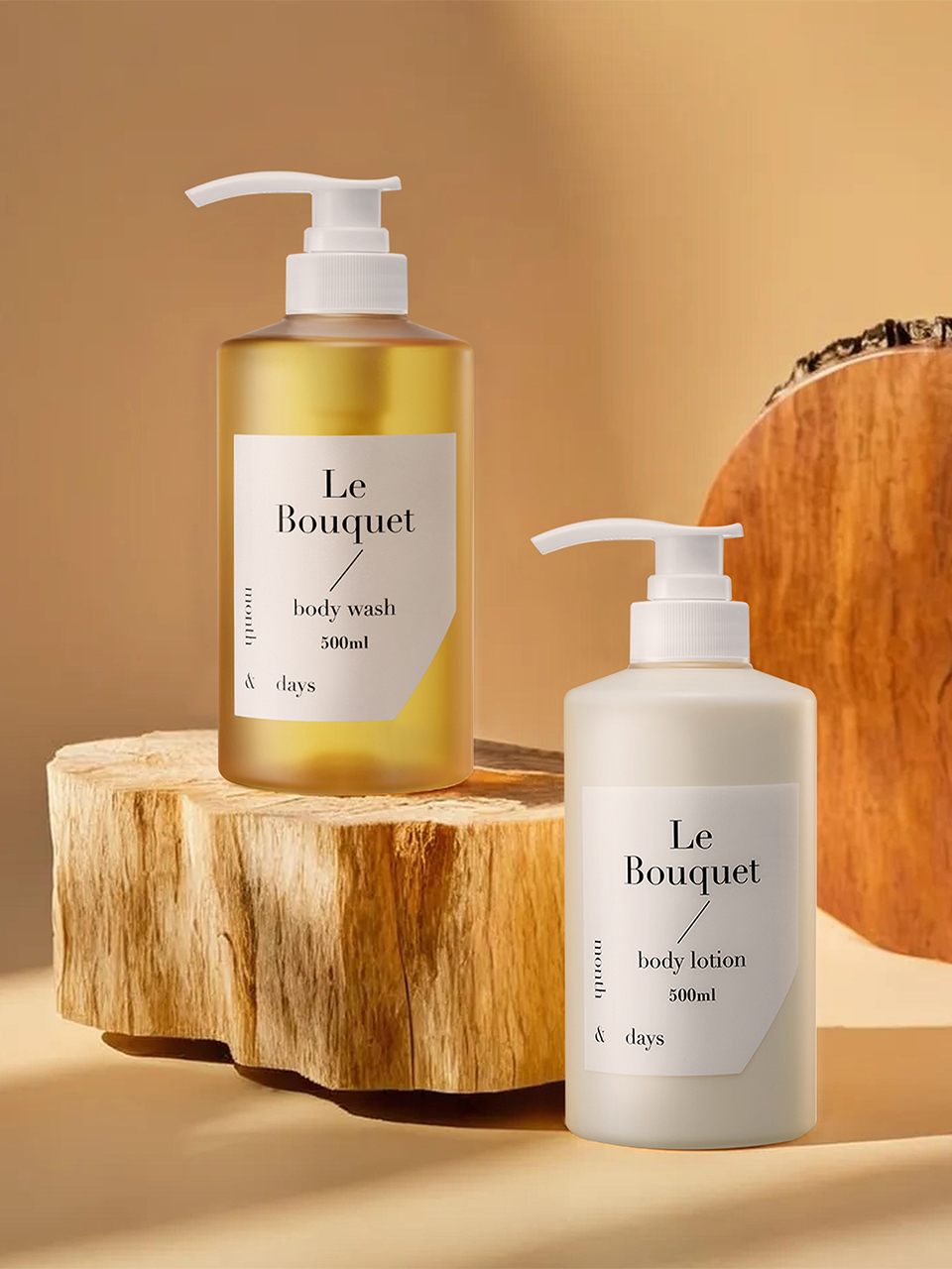 [헤어 SET] 먼스앤데이즈 퍼퓸케어 샴푸 500ml+컨디셔너 500ml 2종, 르 부케(플로럴향) - 상세 이미지 4