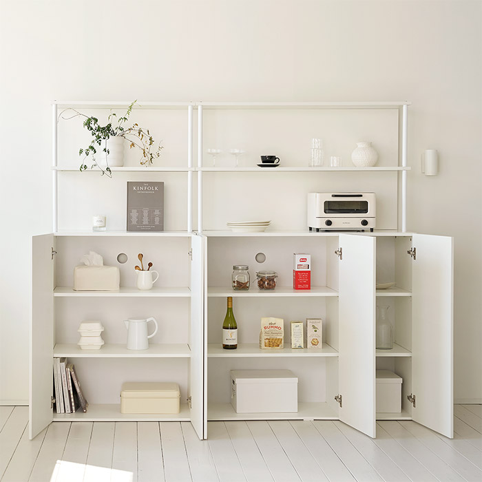 룸앤홈 마일드 더 넓은 모듈 수납장 높은형 1200