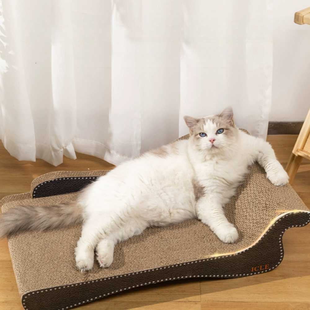 고양이쇼파 침대의자 소파 방석 펫 베드 고양이 가구 흰색 평면 55CM - 상세 이미지 5