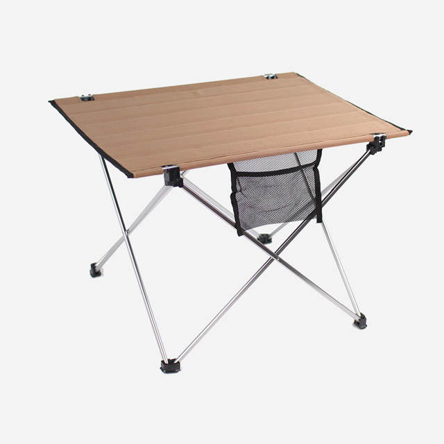 KOOLMAN 쿨맨 초경량 접이식 캠핑 테이블 고급형 S, 브라운