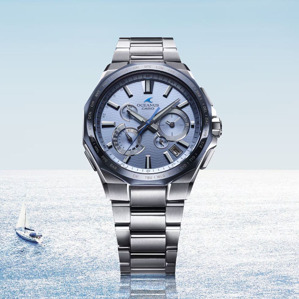 카시오 CASIO 오셔너스 티타늄 한정판 OCW-T6000BV-2AJR 남자 손목 시계 - 상세 이미지 2