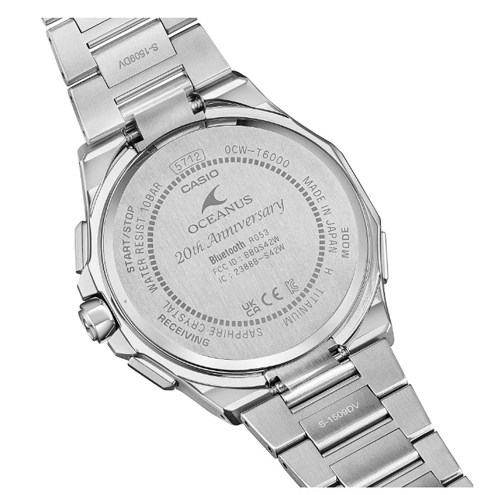 카시오 CASIO 오셔너스 티타늄 한정판 OCW-T6000BV-2AJR 남자 손목 시계 - 상세 이미지 4