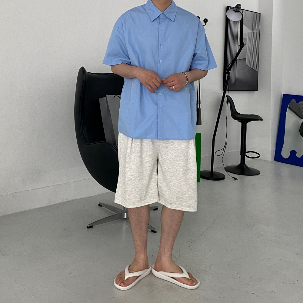 남자버뮤다팬츠 남자와이드반바지 남성6부반바지 이미지 6
