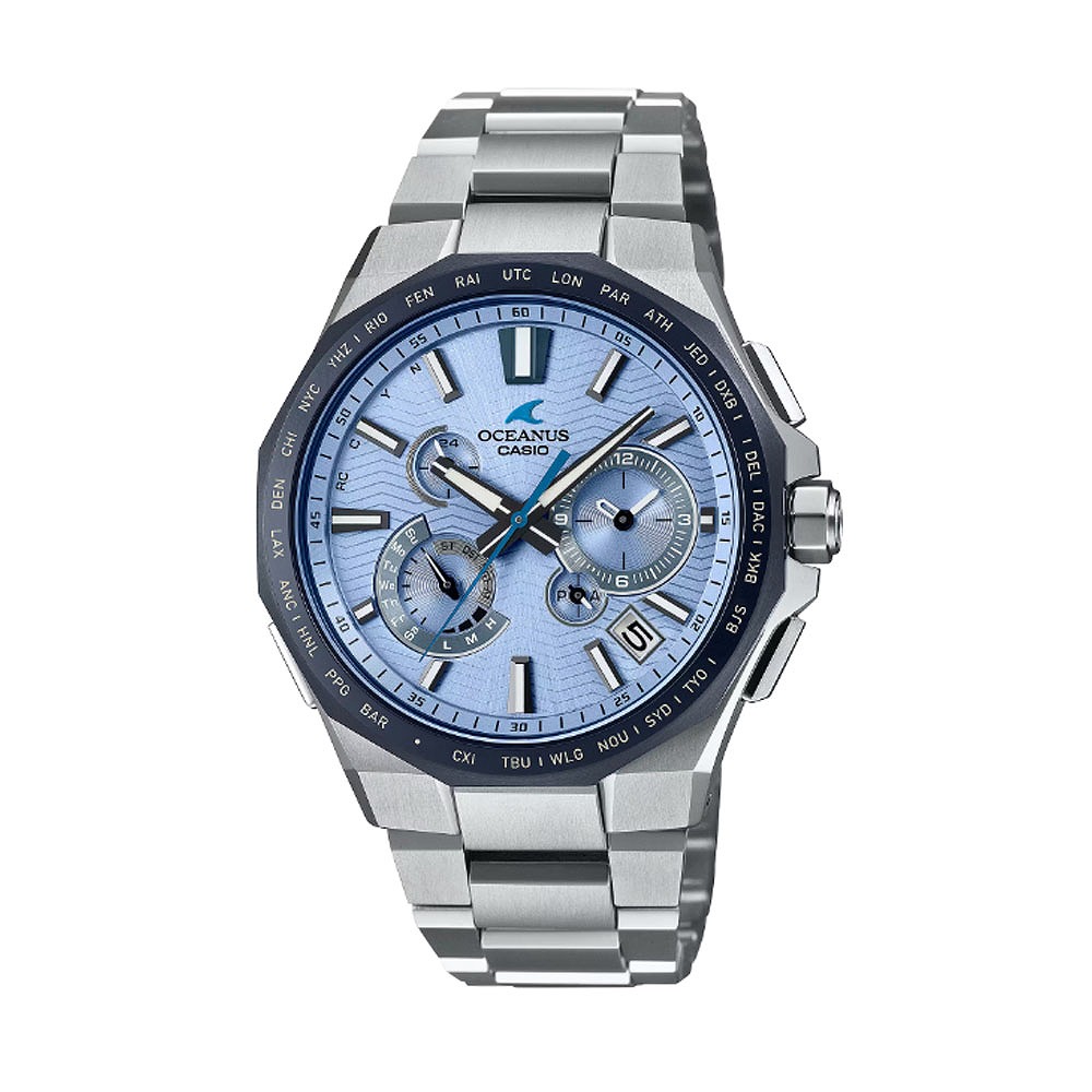 카시오 CASIO 오셔너스 티타늄 한정판 OCW-T6000BV-2AJR 남자 손목 시계 - 메인 이미지