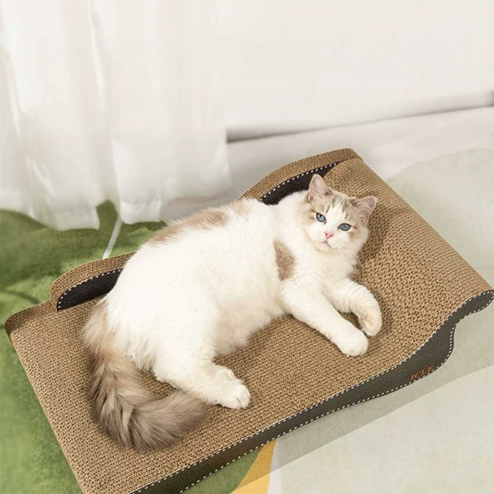 고양이쇼파 침대의자 소파 방석 펫 베드 고양이 가구 흰색 평면 55CM - 상세 이미지 3