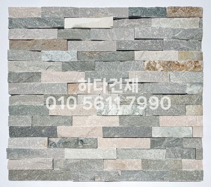 금강석패널 600x150x15T 비취 / 하다건재 천연석타일