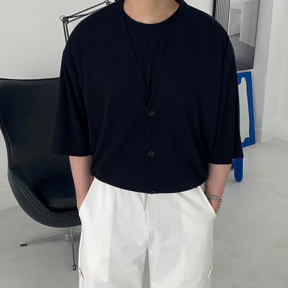 남자여름가디건 남자반팔가디건 남성유카타 - 상세 이미지 5