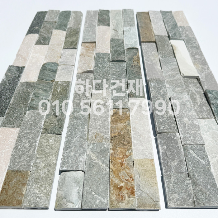 금강석패널 600x150x15T 비취 / 하다건재 천연석타일