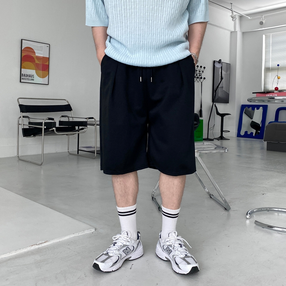 남자버뮤다팬츠 남자와이드반바지 남성6부반바지 이미지 8