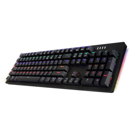 앱코 HACKER K515 축교환 측면 RGB 라이팅 이중사출 게이밍 기계식 키보드 블랙 (갈축)