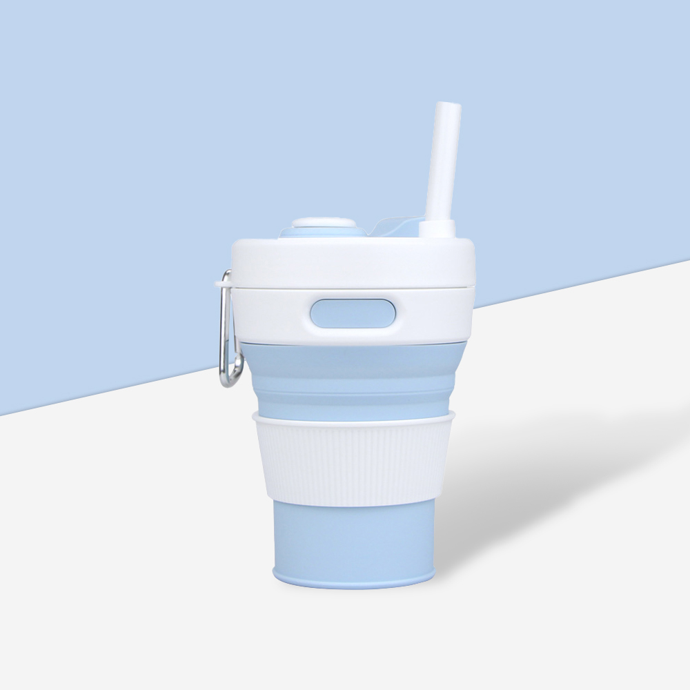 접이식 실리콘 휴대용 폴딩컵 450ml - 상세 이미지 2