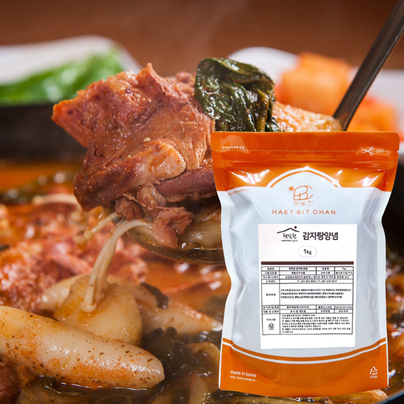 햇빛찬 감자탕양념 1kg 분말 소스 스프 뼈해장국 20~25인분 조리용