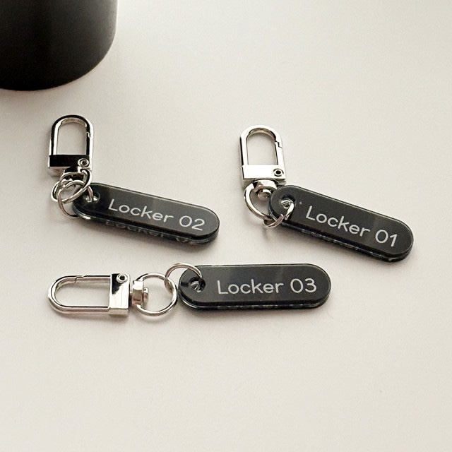 (15종) 심플 3개 1세트 아크릴 네임 키링 이름표 네임택 자동차 골프 어린이집 선물