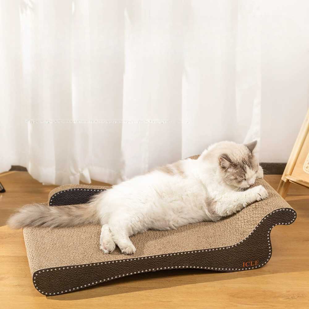 고양이쇼파 침대의자 소파 방석 펫 베드 고양이 가구 흰색 평면 55CM - 상세 이미지 2