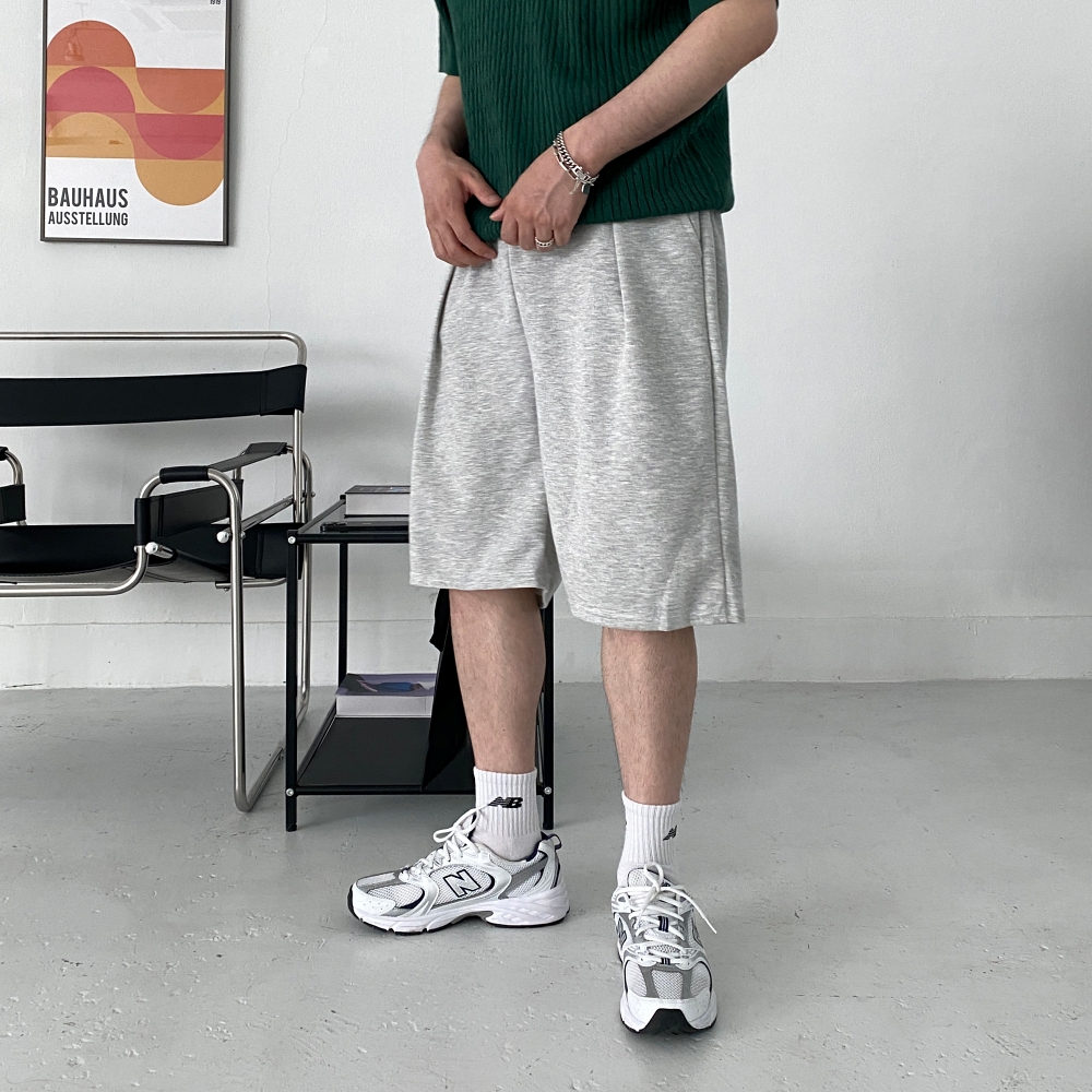 남자버뮤다팬츠 남자와이드반바지 남성6부반바지 - 상세 이미지 3