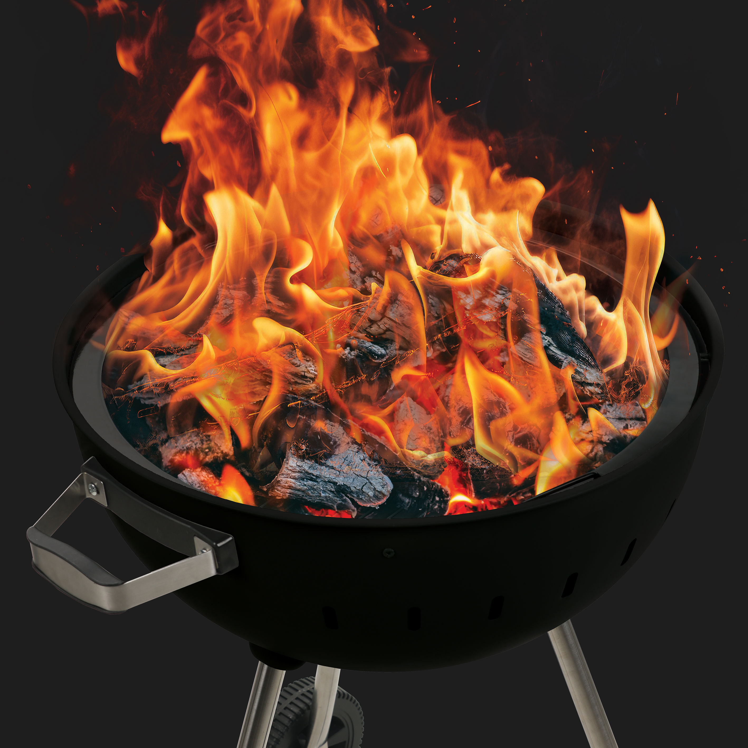 꾸버스 파이어볼 57 바베큐그릴 대형 훈제 훈연 직화 숯불 BBQ 야외 펜션 화로대 겸용