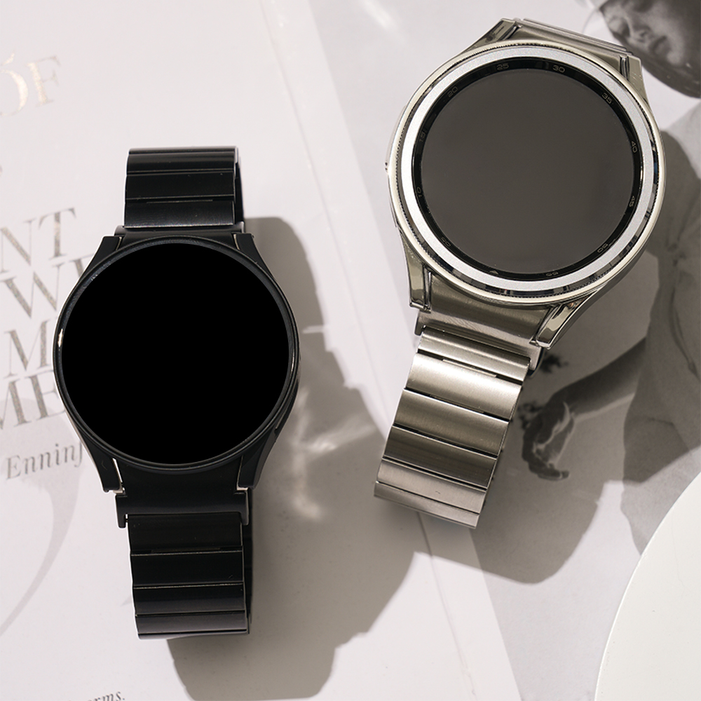 갤럭시 워치7 6 5 4 호환 링크 브레이슬릿 메탈 스트랩 원버튼 갤럭시와치 시계줄