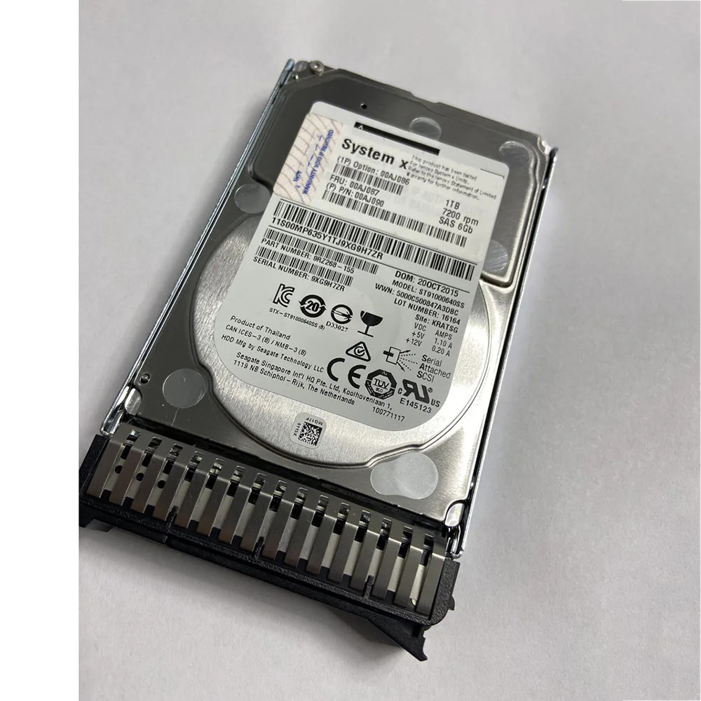 IBM 서버 하드 00AJ087 1TB 7.2K SAS 6G 2.5인치 00AJ086 00AJ090 M5