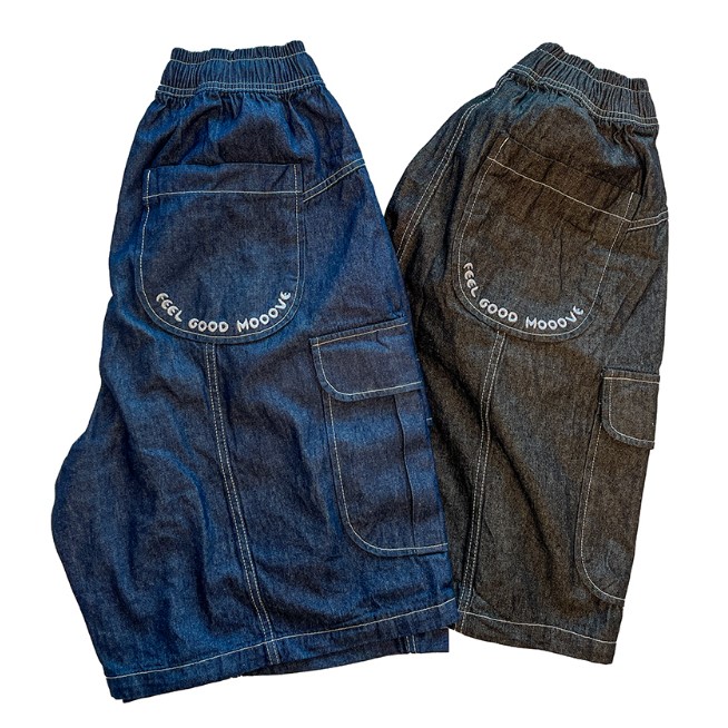 필굿뭅 - 필굿진 short 클라이밍 반바지 청바지 볼더링팬츠