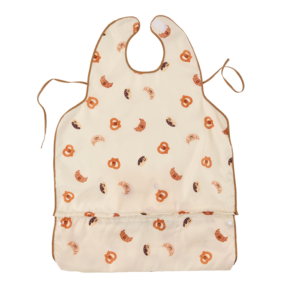 퍼기 자기주도 이유식 턱받이 아기 식탁일체형 방수 유아식 가운 초기 중기 나시형