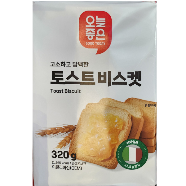 고소하고 담백한 토스트 비스켓 320g 콜루시 COLUSSI : JSKH샵