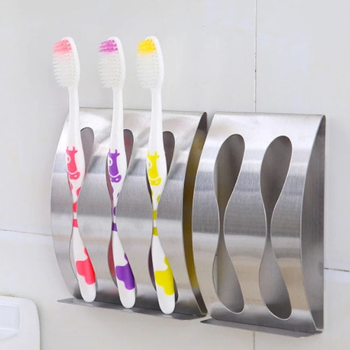 스텐 304 칫솔걸이 3구 면도기 걸이 칫솔꽂이