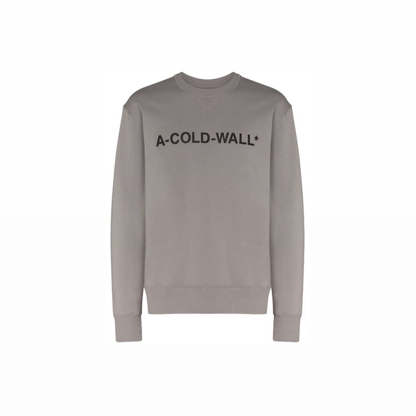 A COLD WALL 어콜드월 남성 그레이 에센셜 로고 맨투맨 AC221MHD130I - 상품 이미지