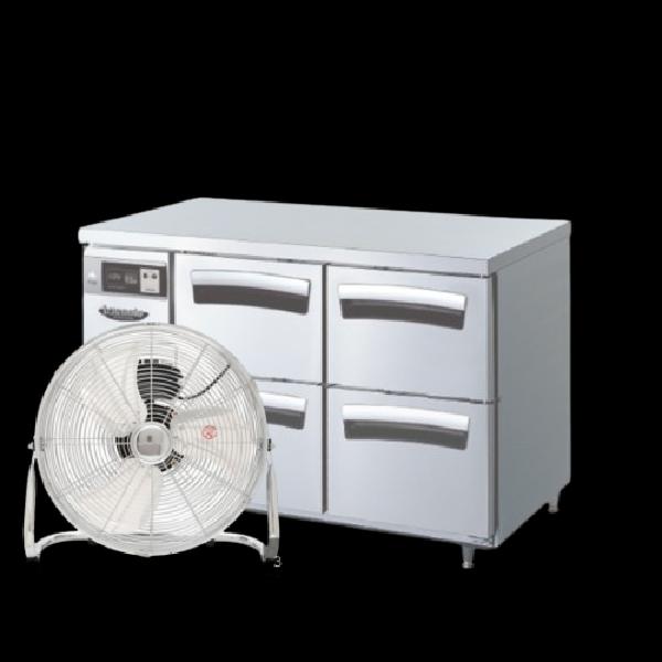 4구 서랍 냉장고 1200 카페 우유 서랍식 테이블 냉장고 290L