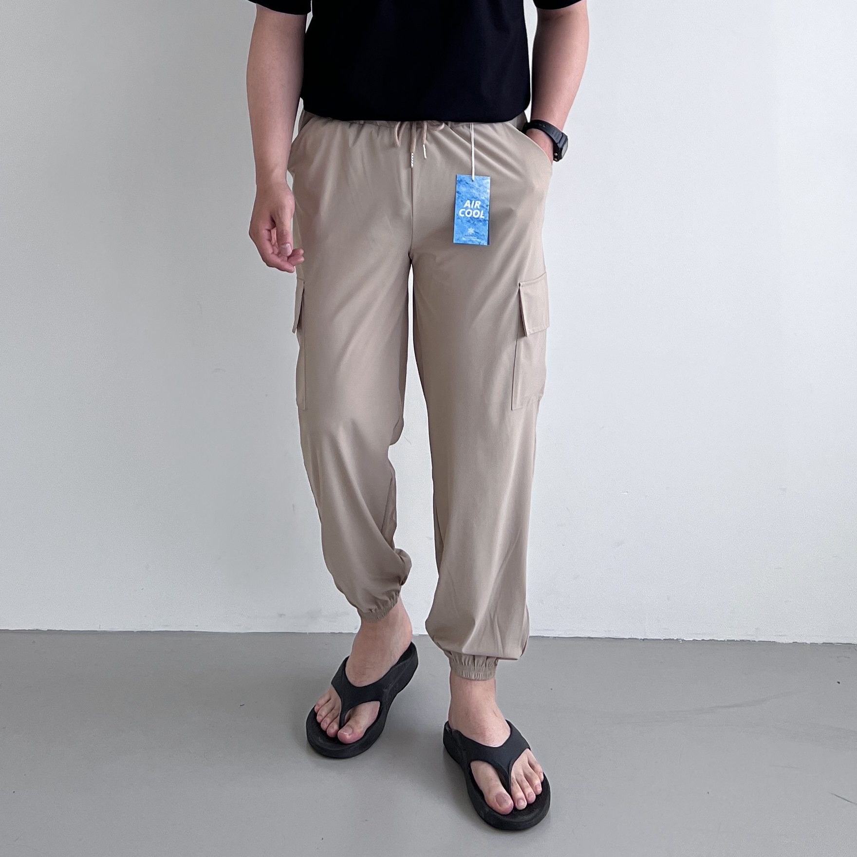 아이스조거팬츠 봄 여름용 조거팬츠 냉장고 카고 건빵바지 빅사이즈 - 상세 이미지 2