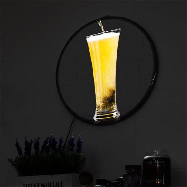 [꾸밈] ny391-LED액자45R_금빛인생맥주 : 핫트랙스