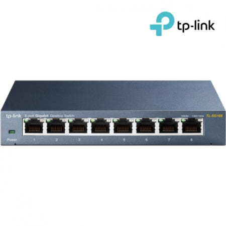 TP-LINK TL-SG108 스위칭허브 (8포트/1000Mbps/스틸샤시)