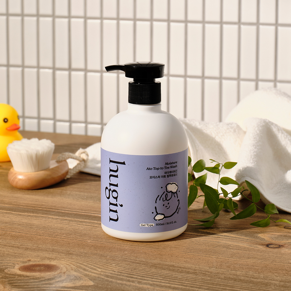허긴 대용량 신생아 아기 올인원 아토 탑투토워시 액상형 500ml, 2개 이미지 6