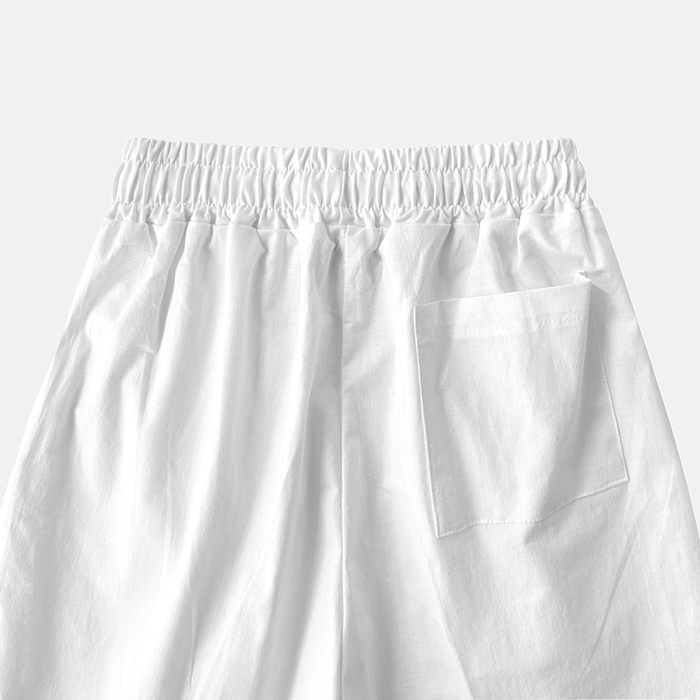 남자린넨반바지 여름 마 밴딩 버뮤다반바지 이미지 8