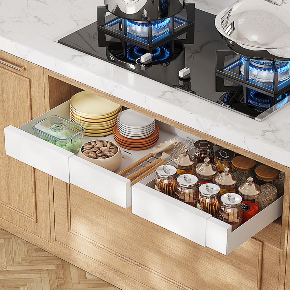 확장형 주방 슬라이딩 선반 소형 싱크대 하부장 정리 양념통 선반