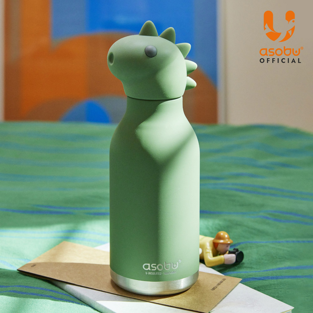 아소부 스테인레스 보온보냉 캐릭터 텀블러 베스티 460ml, 디노 - 상세 이미지 2