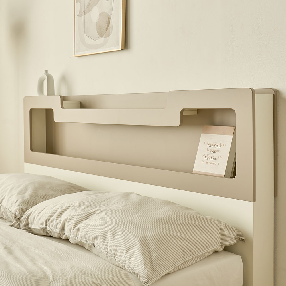 장인가구 원스 컬러핏 무헤드 3단서랍 벙커 수납침대 프레임 SS