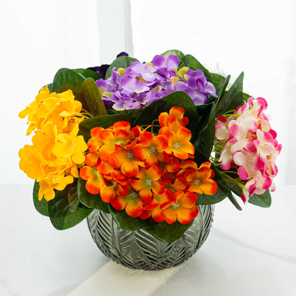 할메이드 인테리어 오브제 대형 미니 유리 꽃병 리프 화병 소