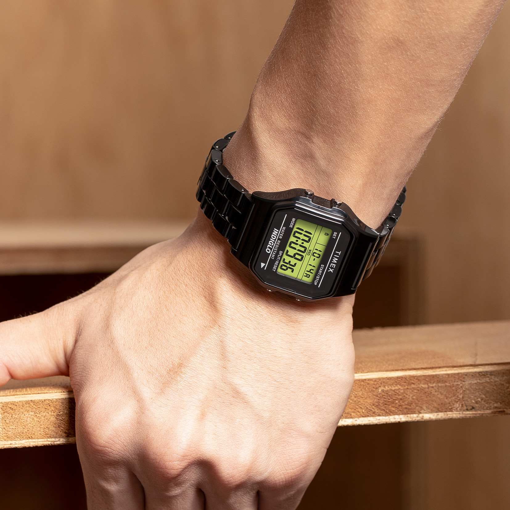타이맥스 TIMEX 남성 손목시계 클래식 디지털 타일 컬렉션 TW2V20000 블랙 - 상세 이미지 4