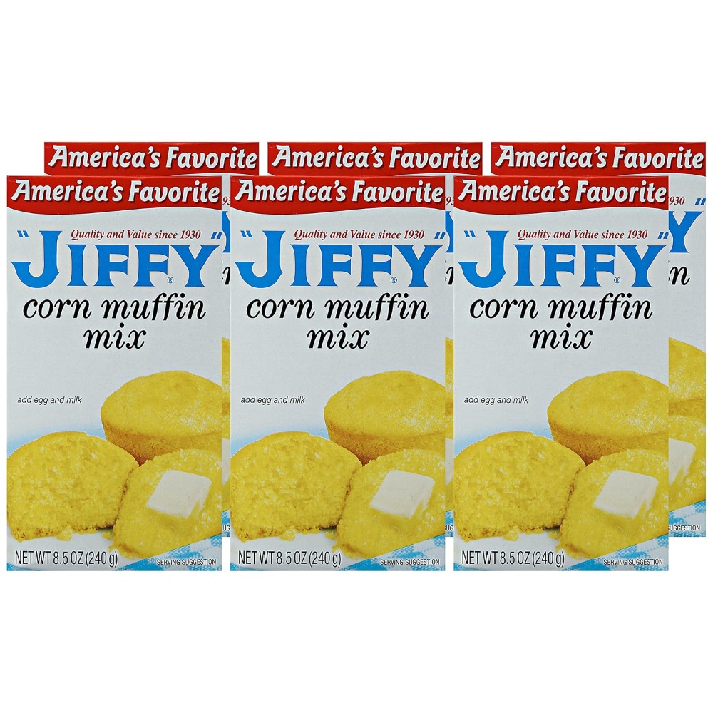 Jolly Time Jiffy 지피 옥수수 콘 머핀 믹스 약240g x 6팩 이미지 8
