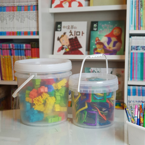 원형 용기 20L 장난감 정리 박스 세차 버킷 양동이 바케스