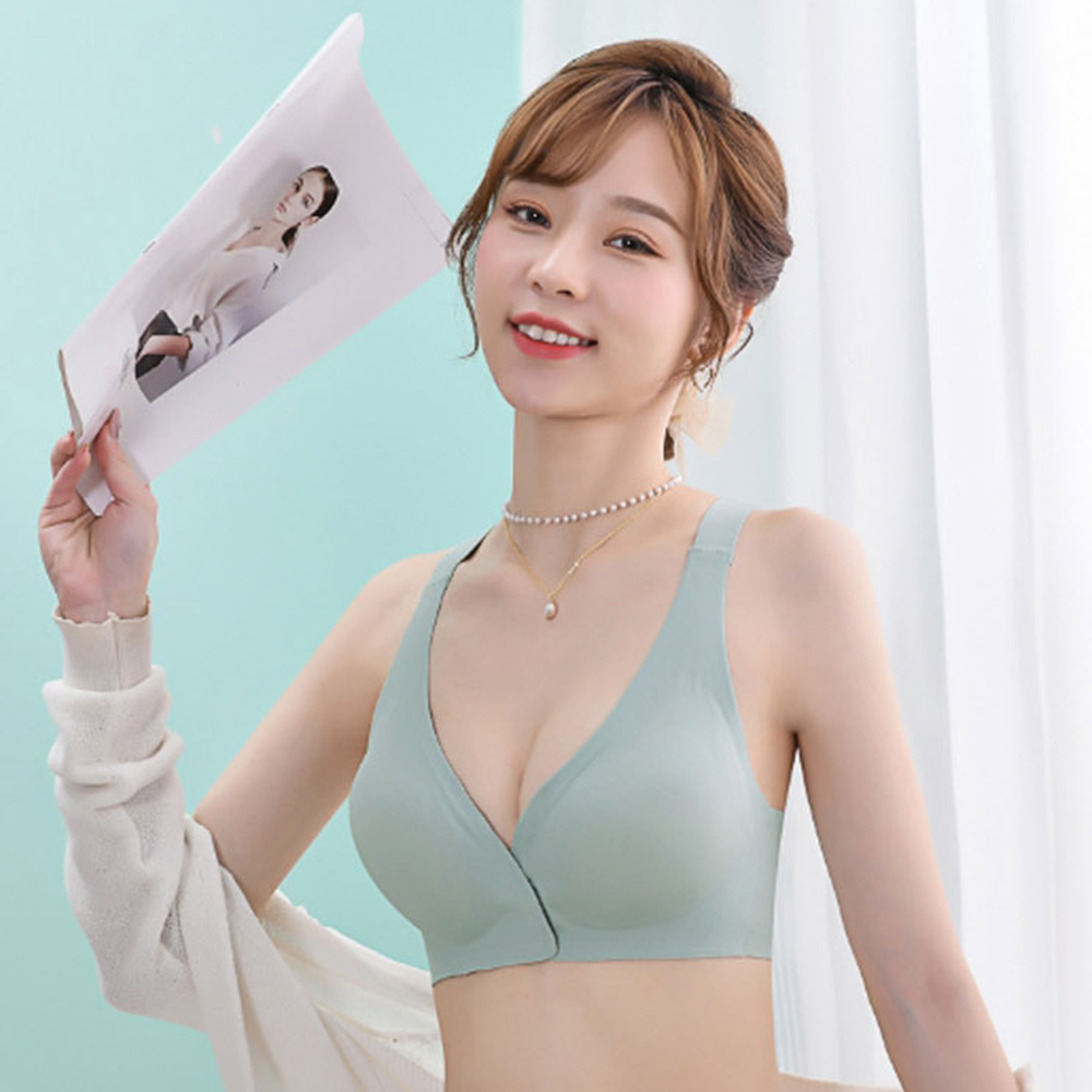 스킨색브라 앞후크 살색 심리스 노와이어 와이어리스 브라자 - 상세 이미지 4