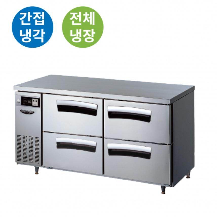 카페 4구 서랍식 우유냉장고 391L 영업용 1500 테이블 냉장고 - 상세 이미지 3