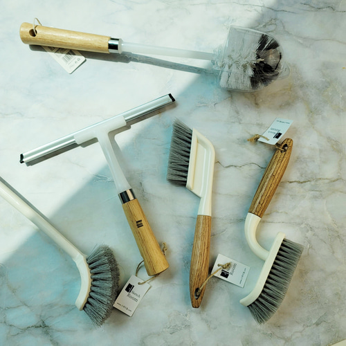 우드 핸디 청소솔 5종 스퀴지 변기 솔 틈새 바닥 솔 욕실 브러시